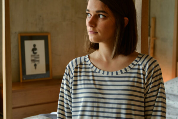 grey striped top 1920 beth