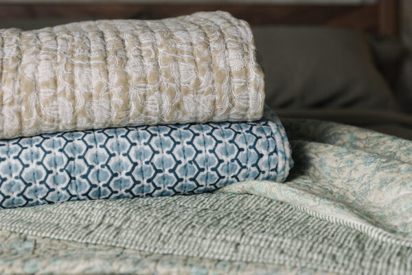 handmade block print quilts