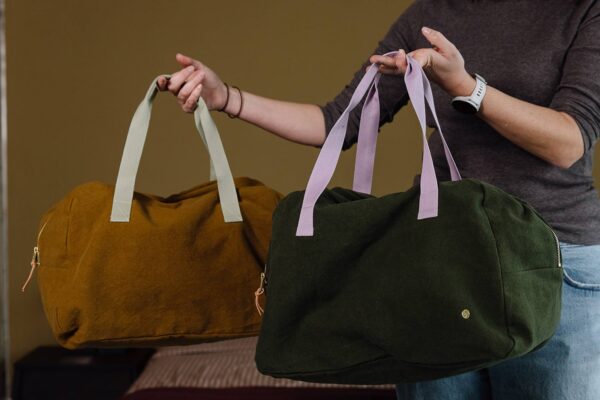 Organic Cotton Weekend Bag - 2 Colours