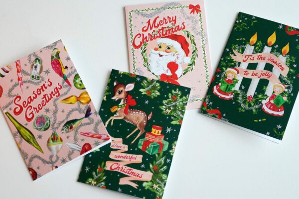 kitsch christmas card collection