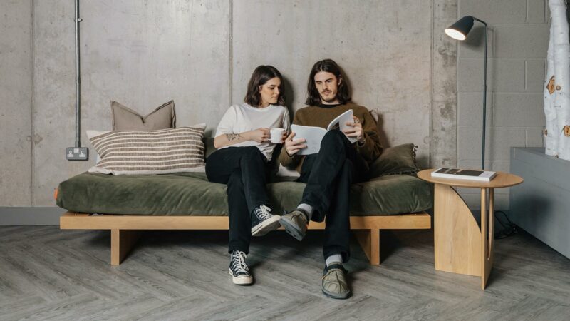 kyoto daybed as sofa in use