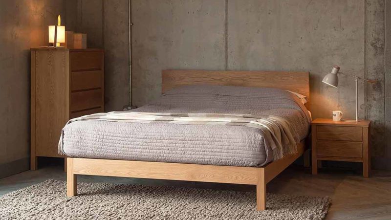 malabar contemporary wooden bed