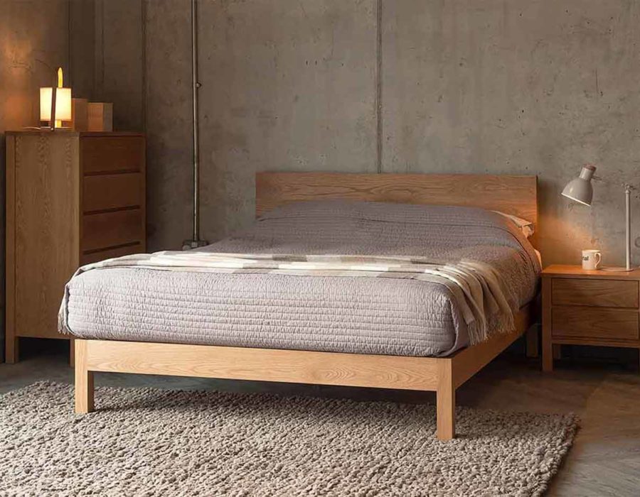 malabar contemporary wooden bed