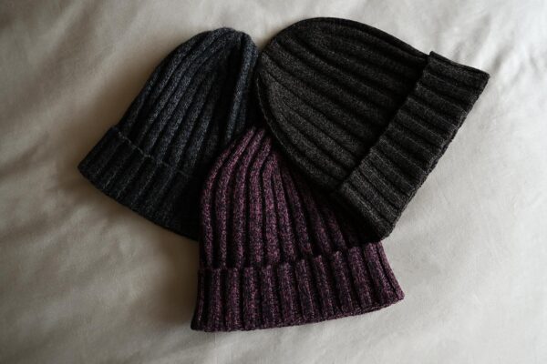 Melange Cashmere Cable Knit Hats - 3 Colours