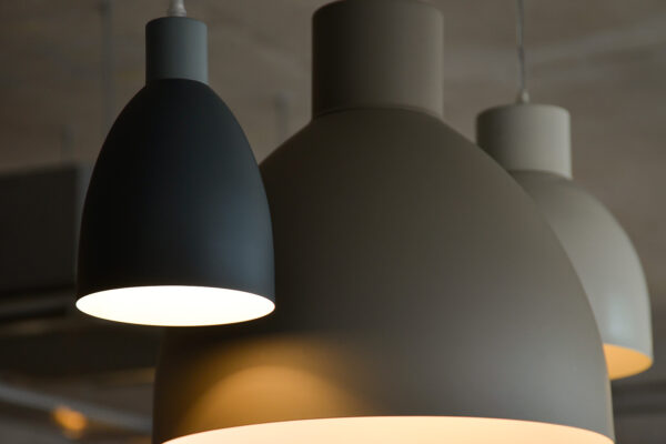mini dark grey light fitting