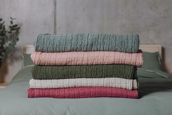 Contemporary Textured Cotton Bedspreads