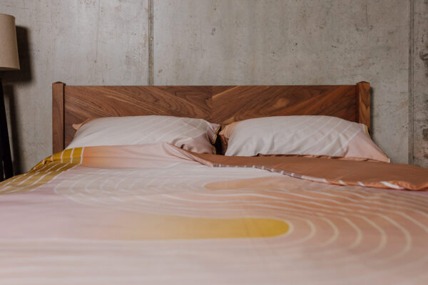 modern printed duvet set in organic cotton 1