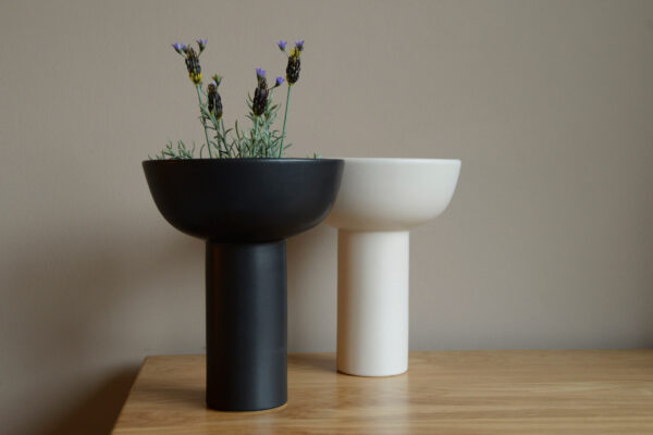 monochrome modern vases