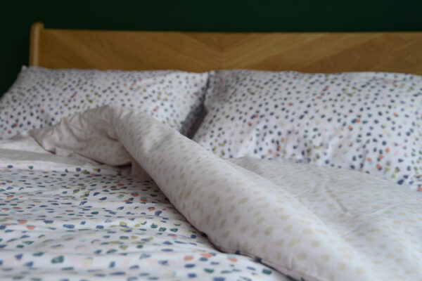 multi colour dot pattern duvet set 2
