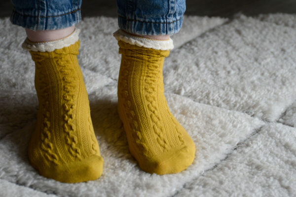 mustard socks