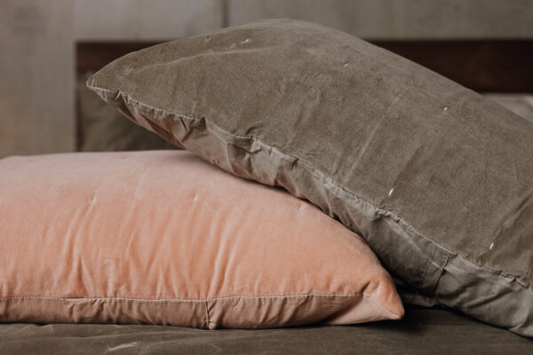 Velvet Bedspread Sets - Rose or Olive