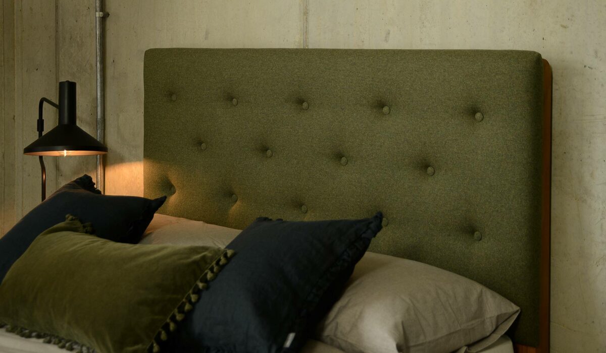 olive green Skye headboard