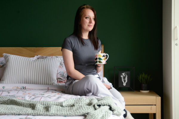 organic cotton short sleeve T grey 1920