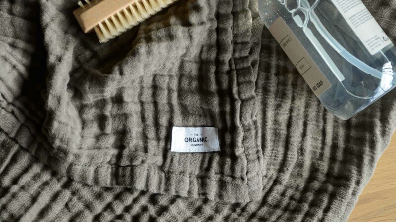 organic texture towel clay close up