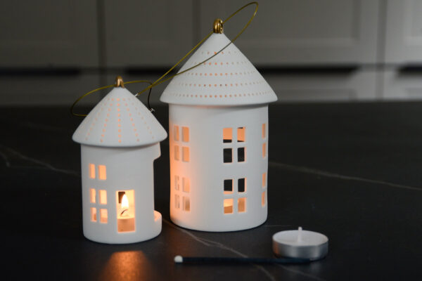 porcelain lanterns house shape