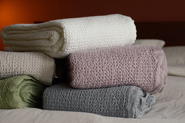 Pure Cotton Waffle Bedspreads