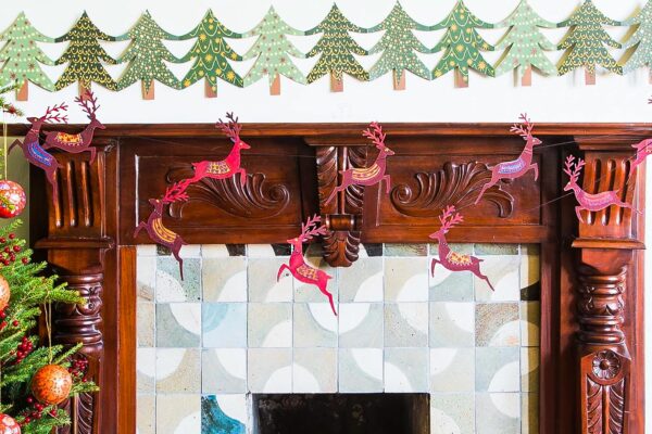 Paper Garland - Christmas Reindeer