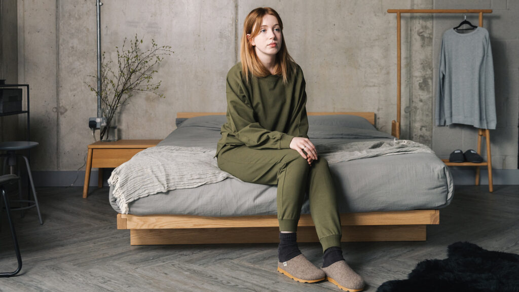 relaxed loungewear khaki