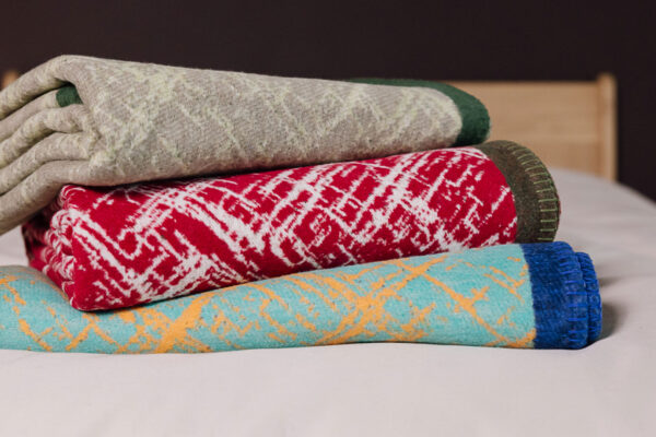 Colourful Crosshatch Throws - 3 Colours