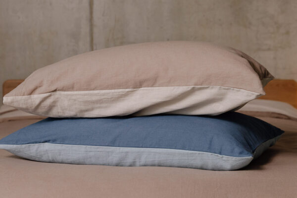 Two Tone Cotton & Linen Reversible Duvet Cover Sets