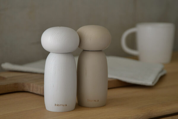 Solid Ash Salt & Pepper Mills Set