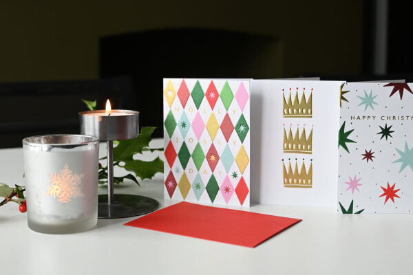 Luxury Mid-Century Look Christmas Cards