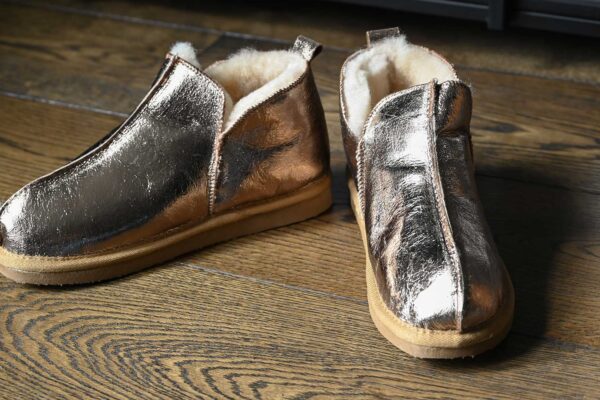 Annie Women's Sheepskin Slippers - Gold