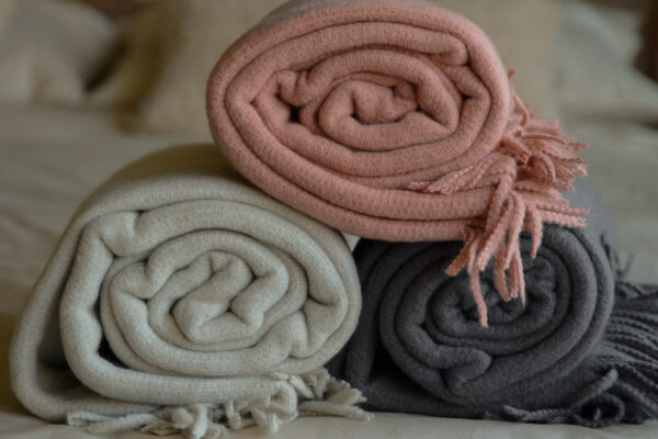 soft knit look throws
