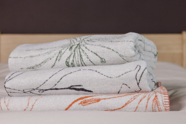 Modern Floral Brushed Cotton Throws - 3 Colours