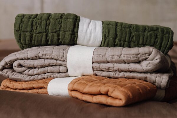 Textured Cotton Throws & Bedspreads