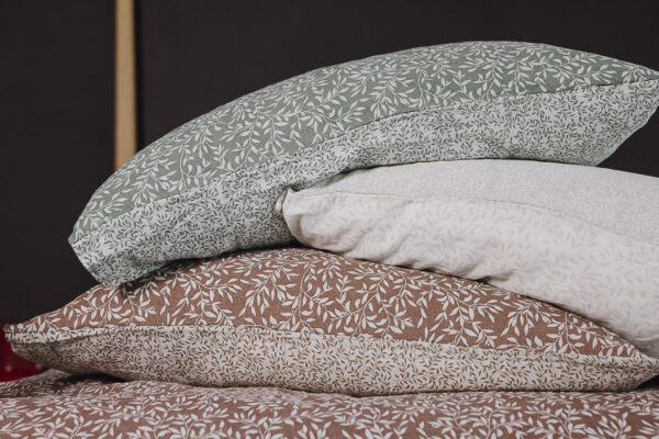 Leaf Pattern Muslin Duvet Cover Set - 3 Colours