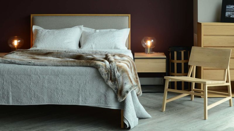 stonewash embroidered quilt grey with faux fur bedspread