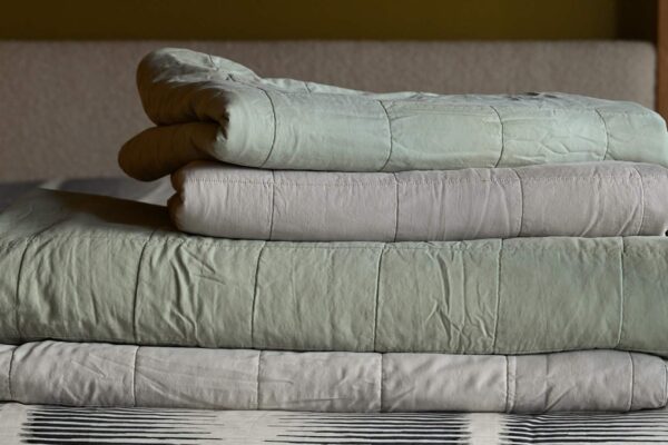Soft Stonewashed Cotton Quilted Bedcovers - 2 sizes