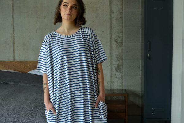 striped relaxed dress in beth 1920