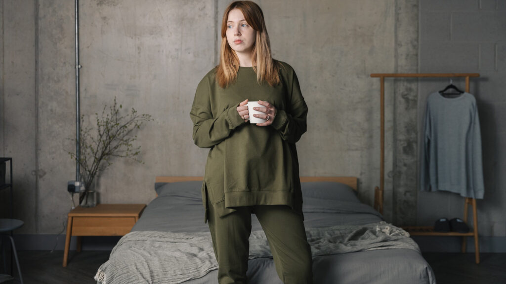 sweatshirt joggers in Khaki