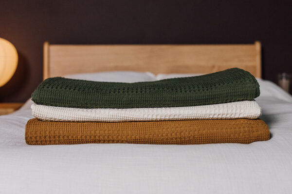 Lightweight Waffle Throws - 3 Colours