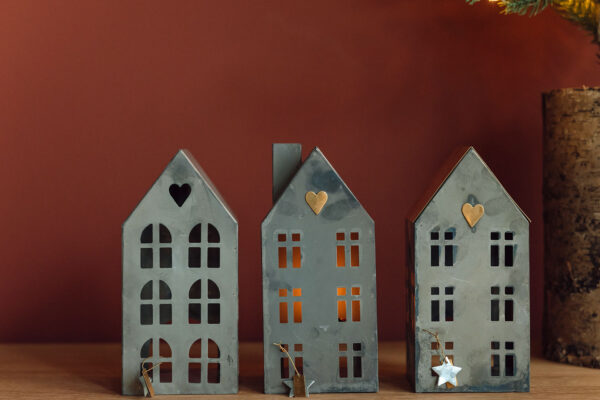 tin house candle holders