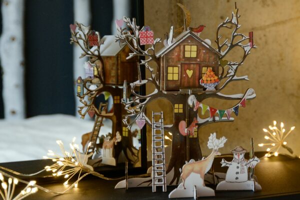 treehouse advent card front view