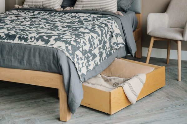 under bed drawer with oak Skye bed