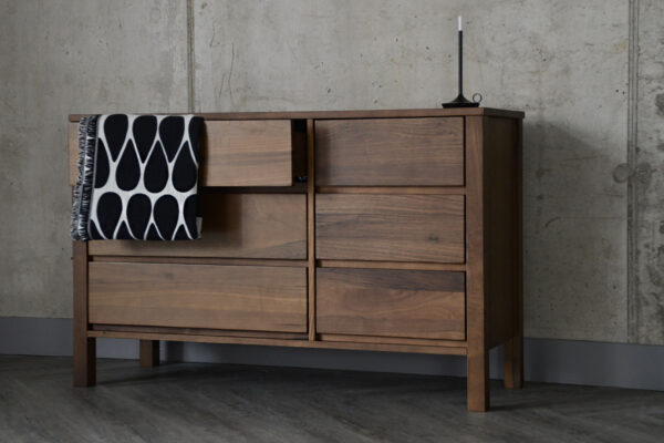 Black Lotus Shaker - Wide Walnut 6 Drawer Chest - SOLD OUT