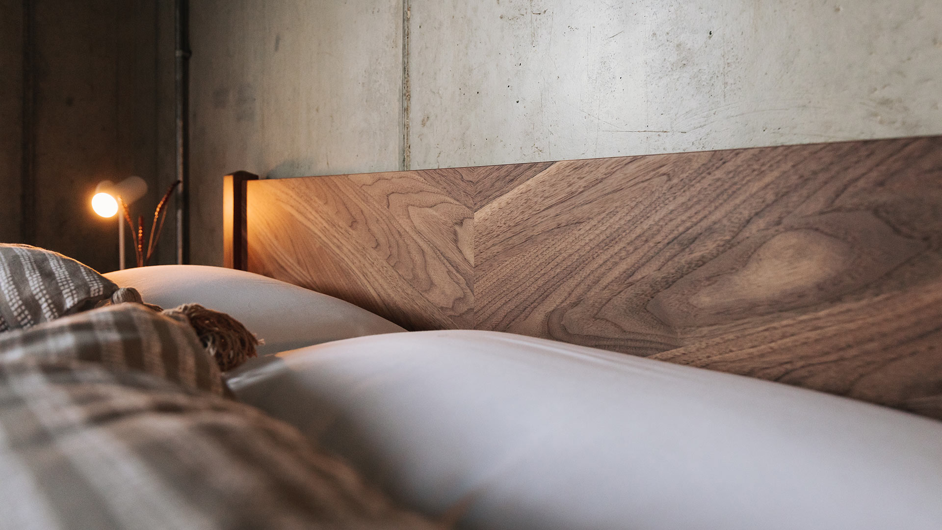 walnut dalston headboard close up 1