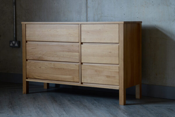 wide oak chest